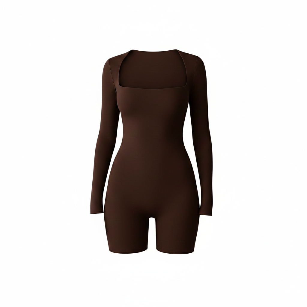 Sculpt Playsuit | Mocha