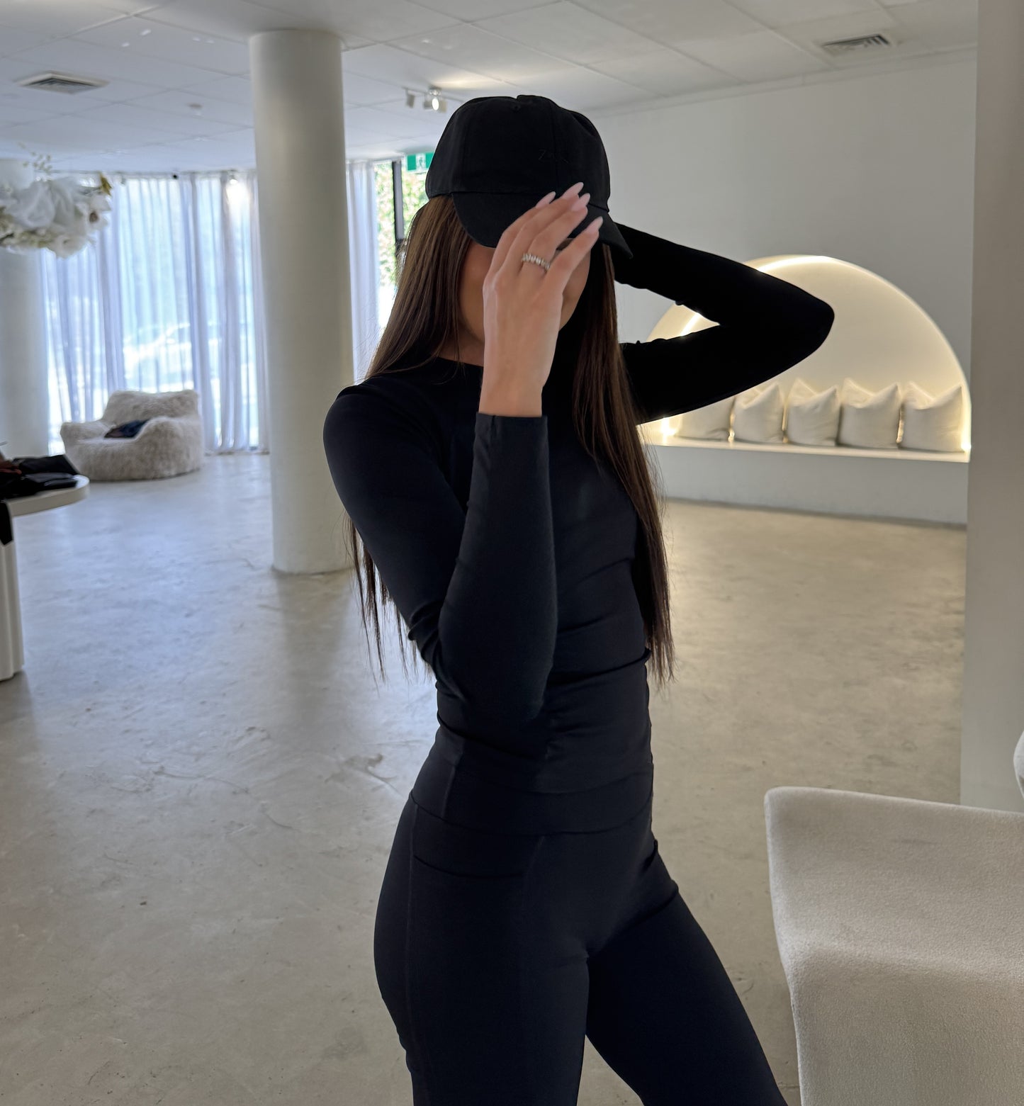 SculptRib Long Sleeve Top – Black