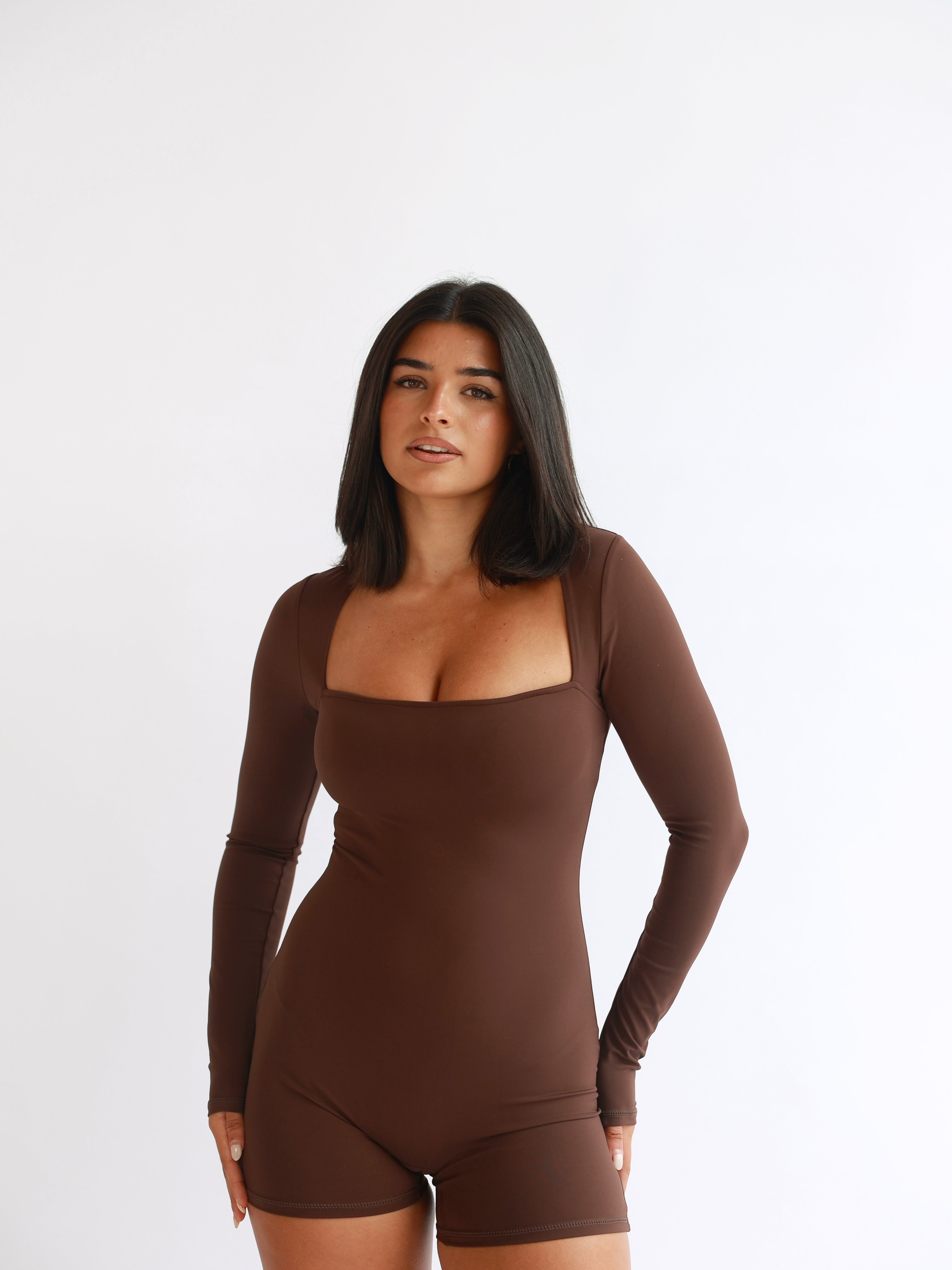 Sculpt Playsuit | Mocha