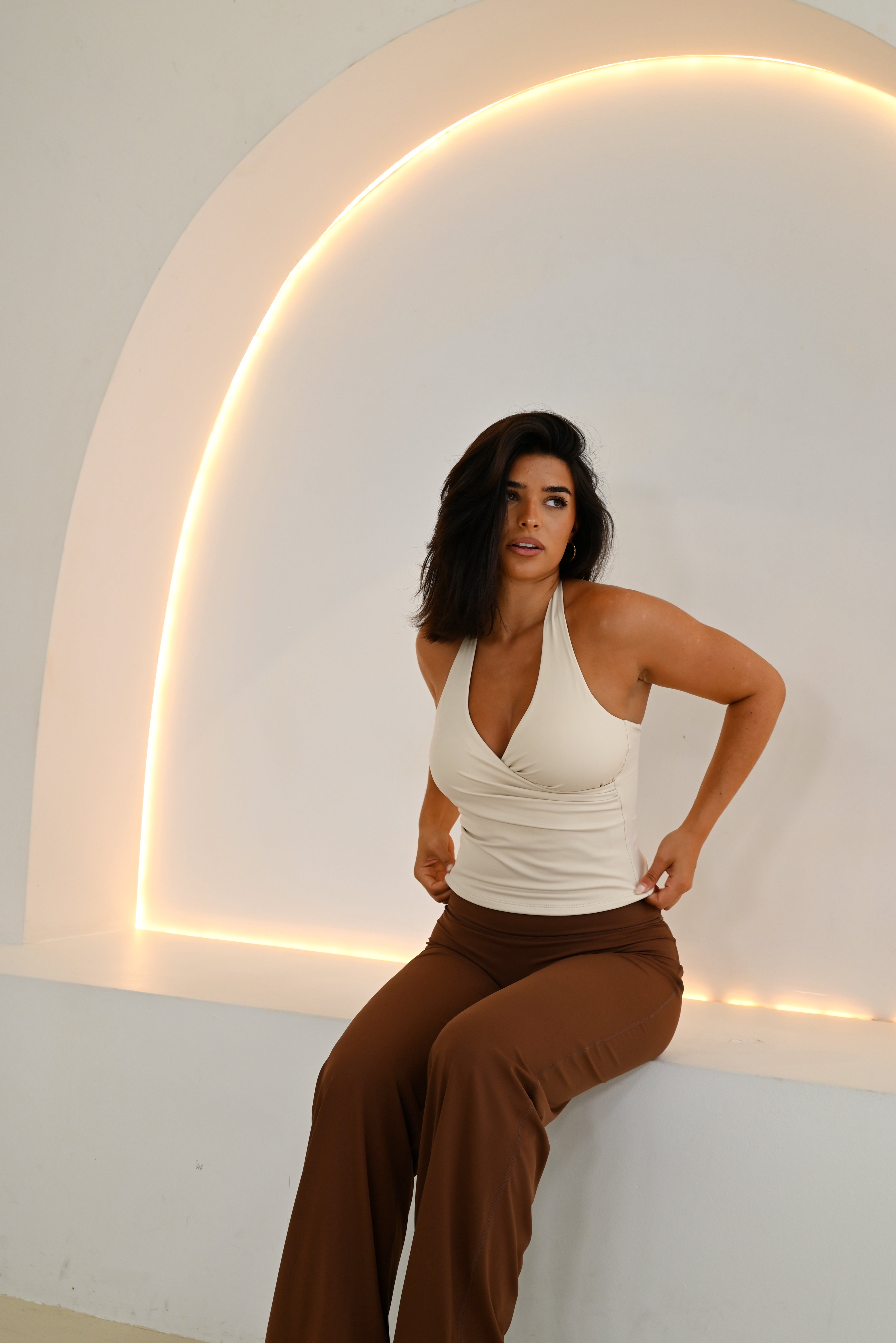Elevate Halter Top | Ivory