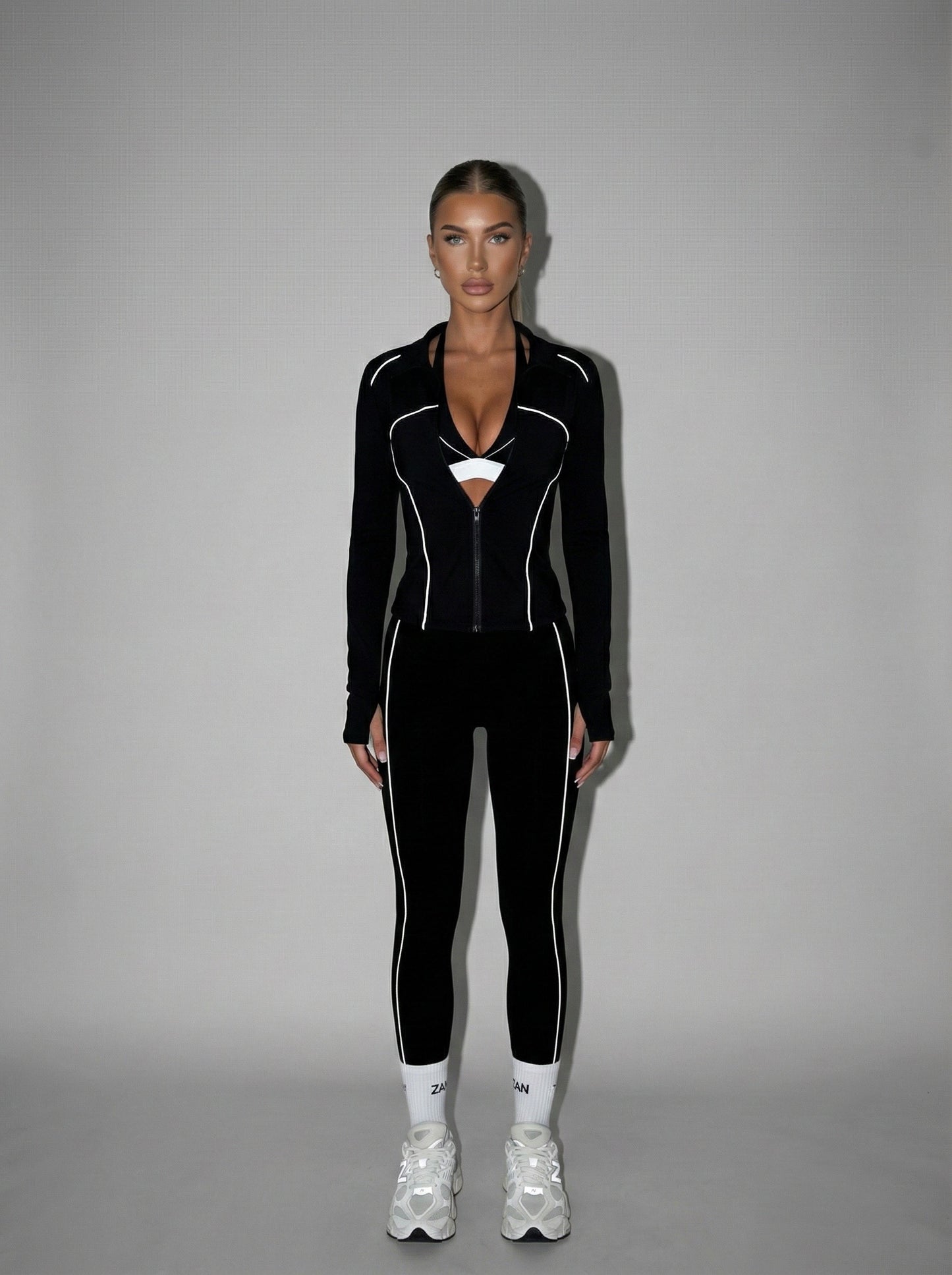 Signature Two Tone Zip Jacket