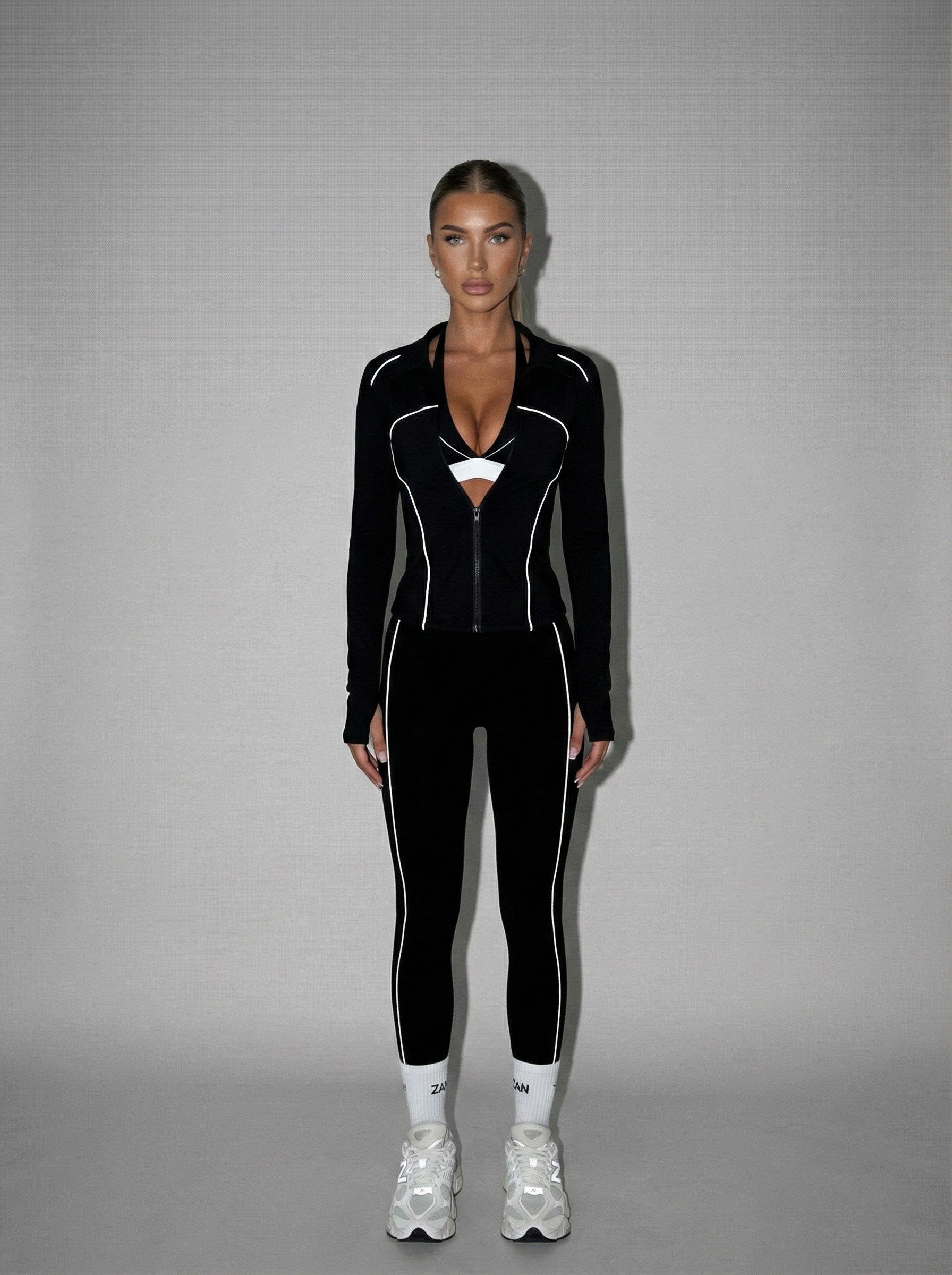 Signature Two Tone Zip Jacket