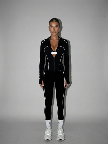 Signature Two Tone Zip Jacket