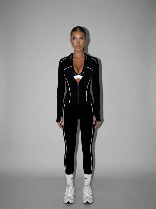 Signature Two Tone Zip Jacket