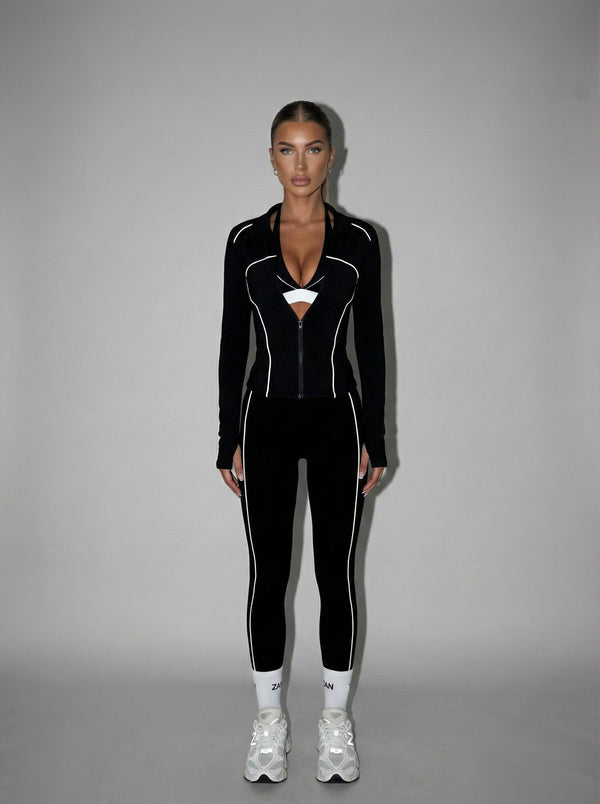 Signature Two Tone Zip Jacket