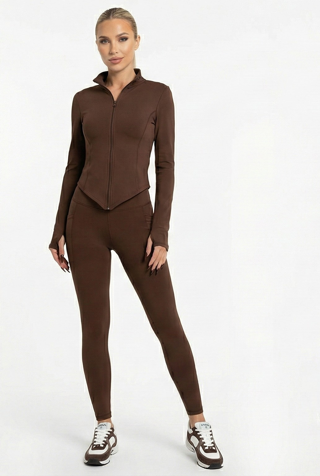SoftContour Pocket Legging – Brown