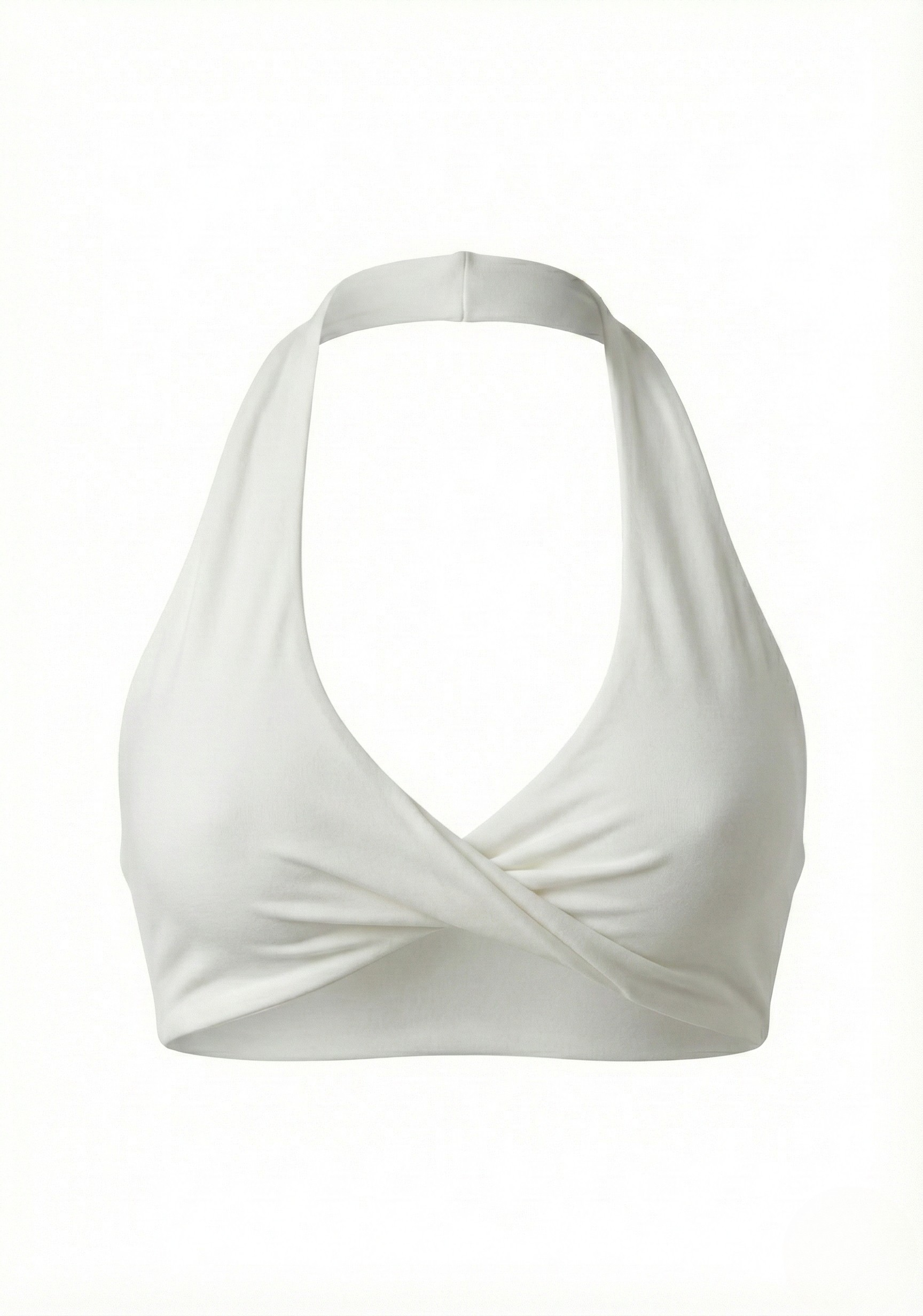 Halo Twist Sports Bra | White